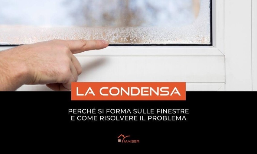 Condensa sulle finestre: perché si forma e come risolvere il problema