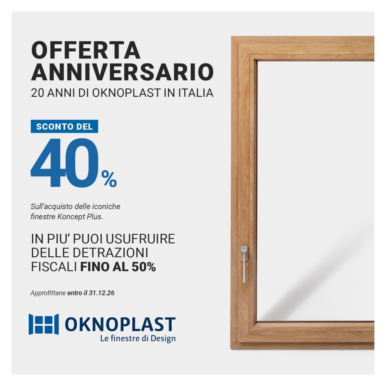 nuova scadenza oknoplast offerta 31.12